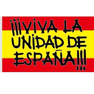 Bandera "Viva la unidad de España"